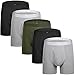 5Mayi Mens Boxer Briefs Long Leg Men's Underwear Cotton Mens Underwear Men Pack,S M L XL XXL