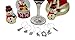 10 Piece Christmas Themed Wine Charm Set