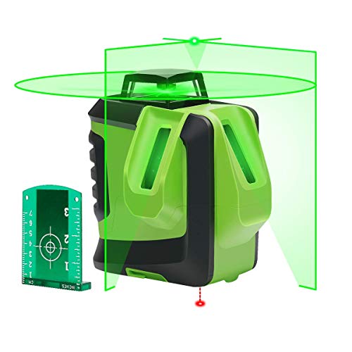 Laser Level CrossLine Laser with Plumb Dot, Huepar 622CG Green Beam