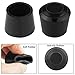 12 Pieces Rubber Chair Leg Caps, Chair Leg Caps, Chair Tips, 1 inch Chair Caps Legs, Black