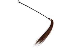 BESPORTBLE Handmade Taoism Fly Horsetail Whisk with Purple Handle, Dust Sweeper and Desktop Ornament,