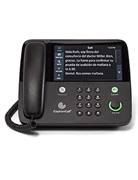 CaptionCall 67Tb Amplified Capded Home Telephone Touch Screen, 58dB Amplification, Caller ID, Answering Machine, Bluetooth, Loud Ringer Hearing Impaed