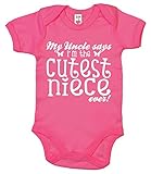 Dirty Fingers, My Uncle says I'm the Cutest Niece ever!, Baby Bodysuit