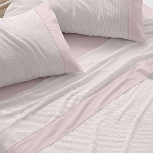 Burrito Blanco | Bedding Set | Bed 120 cm (+Sizes Available) | Design 297 | Coral Color (120 x 190/200 cm.)