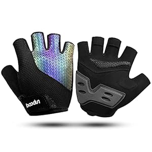 KONVINIT Fietshandschoenen, halfvingers, zomer, fietshandschoenen, antislip en schokabsorberend, MTB-handschoenen heren…