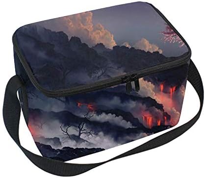 Reusable Sakura-haruno Lunch Bags Insulated Lunch Boxs Stylish Soft Lunch Tote for Travel/Work/Outdoors/School