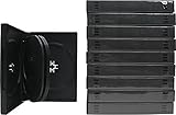 Black Disc DVD Case with 8 Disc Capacity, 10 Pack.