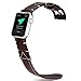 ArtKen Smart Watch Band 42mm,Genuine Leather iWatch Band Replacement Strap with Stainless Metal Clasp Suitable for Apple Watch Series 2, Series 1, Series 3, Sport Edition(Brown)