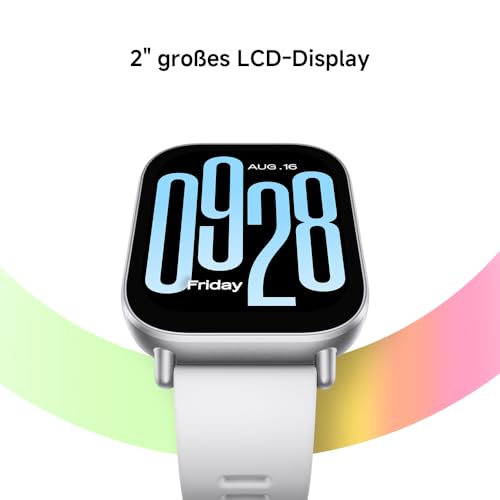 Xiaomi Redmi Watch 5 Active Smartwatch, 2.0" LCD Display, 18 Tage Akku, 140+ Sportmodi, Herzfrequenz- und SPO₂-Tracking, 5ATM Wasserdicht, Bluetooth-Anrufe, Fitness-Tracker, Schlafüberwachung 4