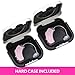 Digital Hearing Amplifier - Set of 2 - Best Hearing Amplifiers That Fit Comfortable Behind the Ear for Women, Small & Discreet BTE Personal Sound Amplifier Pair (Pink)