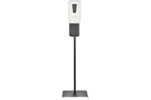 ALPINE INDUSTRIES Alpine Automatic Hand Sanitizer Dispenser - Touchless Soap Dispenser with Floor Stand for Restaurant, Hospital, School, Hotel, Kitchen and Bathroom -1200mL Liquid, Gel