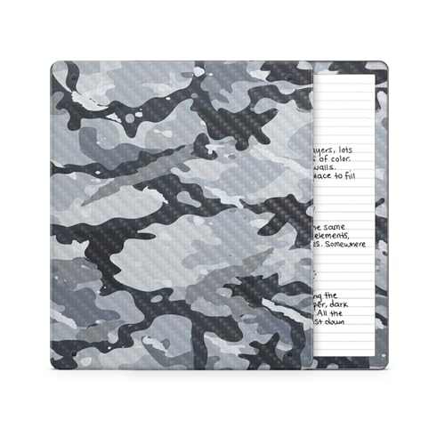 Carbon Fiber Tablet Skin Compatible with Amazon Kindle Scribe 2 (2024) - Gray C…