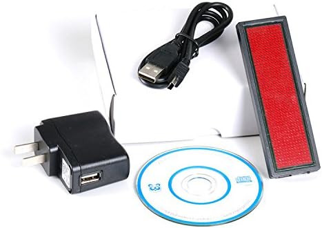 YOUZUO Red LED Programmable Scrolling Name Tag Badge Display Moving Sign Rechargeable USB Rechargeable ID Tag for Advertising Message Display Restaurant Shop Exhibition Nightclub Hotel