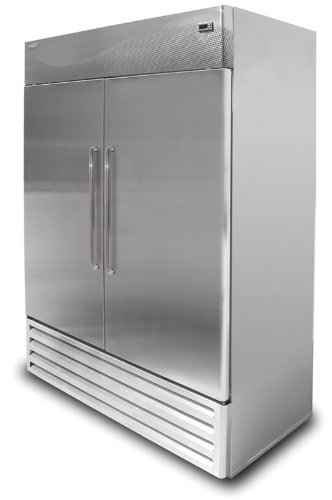 Click Here to See More Images Hinged Glass Door Freezers, 2 Doors and 8 Shelves, 49 Cubic Feet