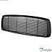 Matte Black Horizontal Front Hood Bumper Grill Grille Guard ABS Compatible With 02-05 Dodge Ram 1500/03-05 2500 3500