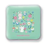 Crocodile Creek Eco Kids Reusable Teal Backyard Friends Girls' Set of Two Ice Packs for Lunch Boxes, 5