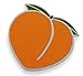 Forge Peach x Eggplant x Splash Enamel Pin Set (Individual Peach Pin)