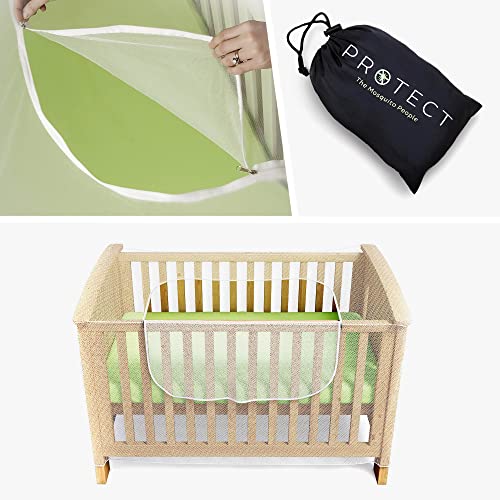 Luigi's - Moustiquaire Lit de Bébé, Berceau et Lit Parapluie avec Fermeture Eclair et Ouverture Rapide et Facile - Confortable et Universelle