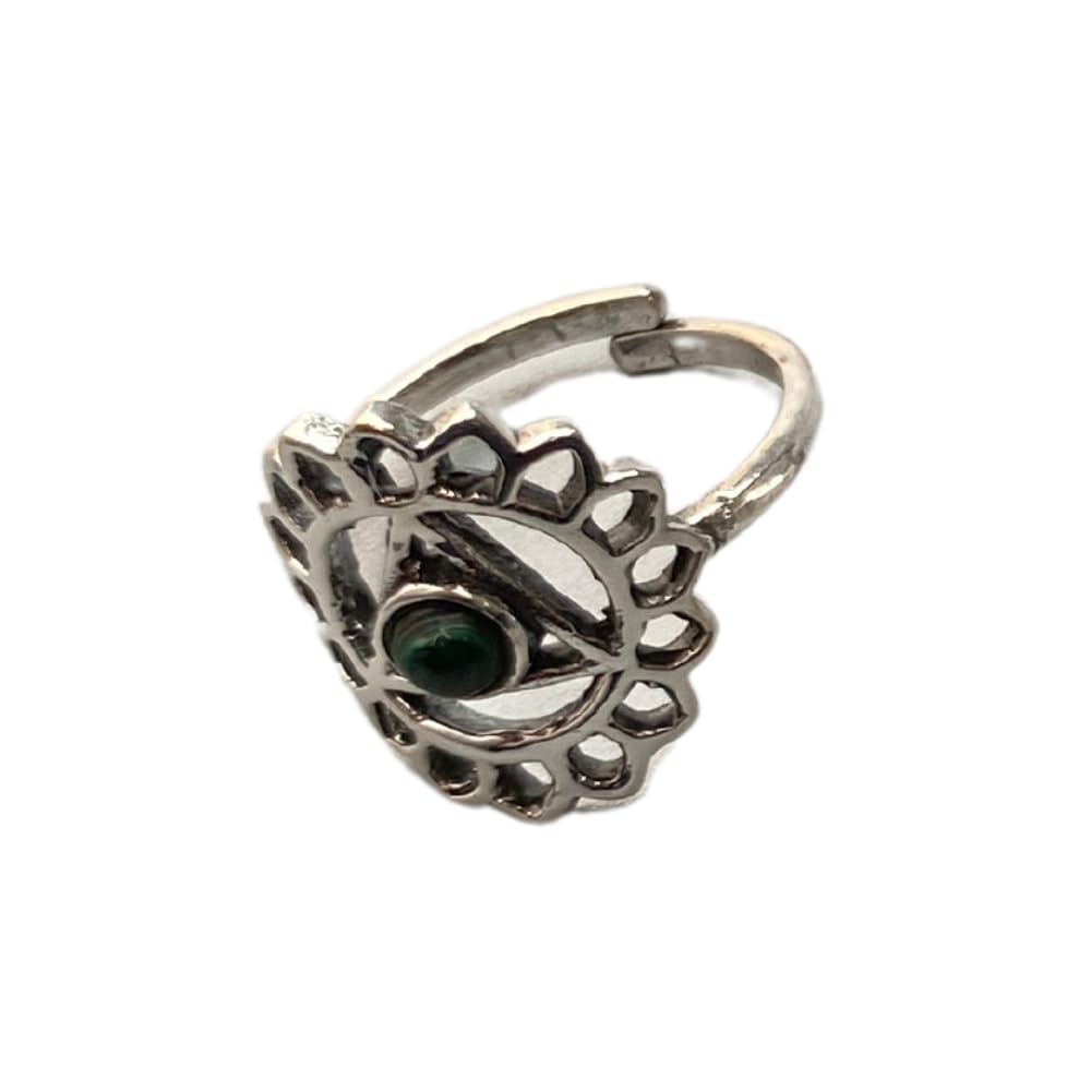 VIE Vishuddha Crystal Ring, Malachite