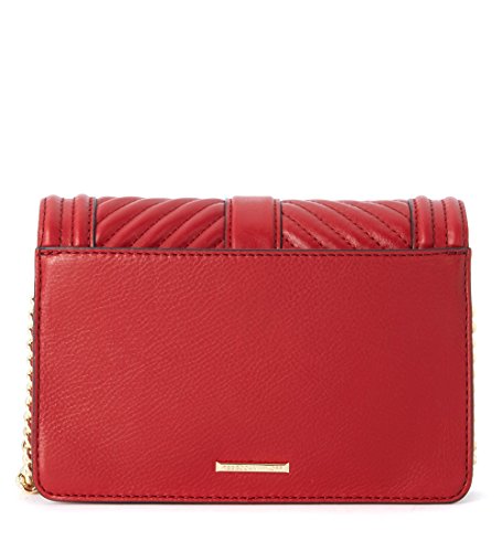 Borsa A Tracolla Chevron Quilted Small Love In Pelle Trapuntata Rossa Red Rebecca Minkoff Women's
