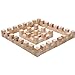 Fuhaieec 100 Pcs 1 Inch Wood Square Blocks for Puzzle Making Blank Wooden Cubes Wood Blocks for DIY Crafts Carving Art Supplies