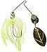 Terminator T1 Spinnerbait-Colorado/Oklahoma, Nickel/Gold Blade (Chartreuse White Shad, 1/2-Ounce)