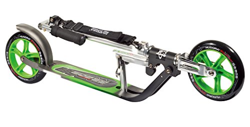 HUDORA 14695 Kick Scooters for Adults & Children Aged 10+, 2 Big PU Wheels 205 mm, Easily Fold & Carry