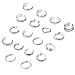 FUNRUN JEWELRY 18 PCS Knuckle Ring Open Toe Rings Set for Women Girls Vintage Retro Finger Ring Adjustable
