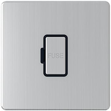 AET SLUFSBL 13 A Screwless Unswitched Fused Spur, Black