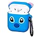 Logee Full Case for Airpods 1&2,Cute Character Silicone 3D Funny Cartoon Airpod Cover,Soft Kawaii Fun Cool Design Skin Kits with Carabiner,Unique Cases for Girls Kids Teens Women Air Pods