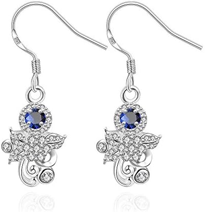 Dezero 925 silver plated Creative sunflowers earrings