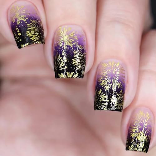 Press on Nails Square Short Length Christmas Acrylic Glossy Full Cover Extra Short Square False Nails with Snowflake Designs Artificial Xmas Fake Nails with Glue ons Fingernails for Women(DJ62) at Amazon