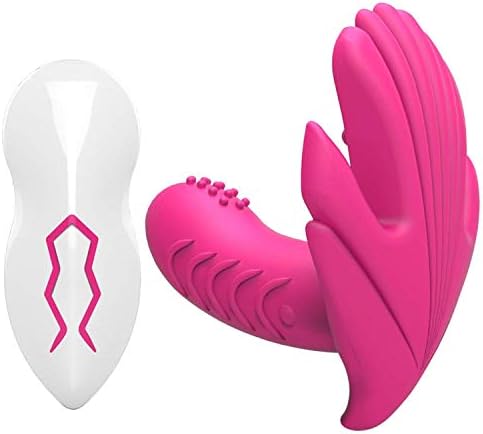 viberate Adult Toys Vibrators 2018 Newest USB Charged Female Masturbation Wearable Remote Butterfly Vibrator Panties Adult Erotic Toy Sex Products for Women T-shirt,Red Holiday Gift