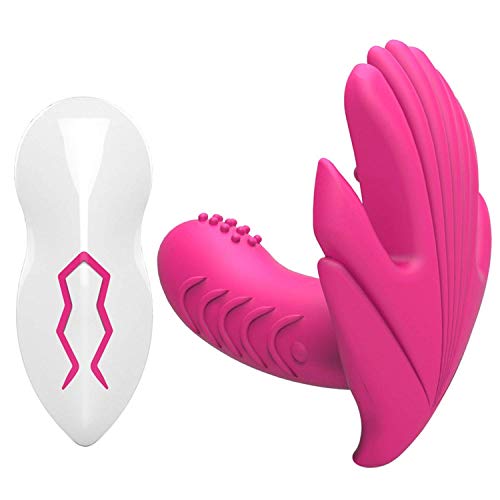 viberate Adult Toys Vibrators 2018 Newest USB Charged Female Masturbation Wearable Remote Butterfly Vibrator Panties Adult Erotic Toy Sex Products for Women T-shirt,Red Holiday Gift