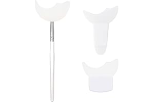 DREMISI 3-in-1 Silicone Eyelash Mascara Shield Guard Tool with 3 Different Handle Lengths, Eyeliner & Eyeshadow Shield, Reusa