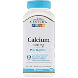 21st Century Calcium Plus D Tablets, 1000 mg, 90 Count