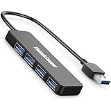 4-Port USB Hub 3.0, T-Sound USB Splitter for