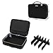 SONGMICS 15.1 Inch Travel Makeup Bag Makeup Train Case with 9 Adjustable Dividers, Hard Shell Cosmetic Bag Organizer Travel Kit, Artist Case with Brush Holders, Black UMUC21BK