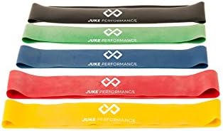 Juke Performance Resistance Loop Exercise Bands Set of 5, Strength and Rehabilitation Bands