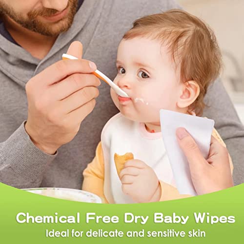 Ourmed Life Soft Dry Wipe Made of Cotton Only, 600 Count Unscented