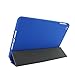 KHOMO iPad Mini 1 2 3 Case - Dual Series - Ultra Slim Twill Blue Cover with Auto Sleep Wake Feature for Apple iPad Mini 1st, 2nd and 3rd Generation