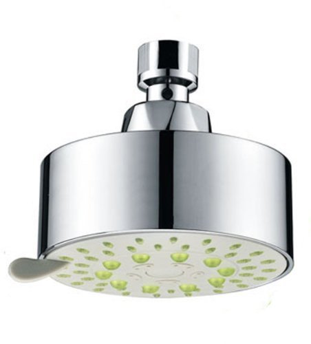 LOWENERGIE Adjustable 5 Setting Eco Water/Energy Saving Shower Head, House or Hotel, up to 50% Water/Energy/Money Savings
