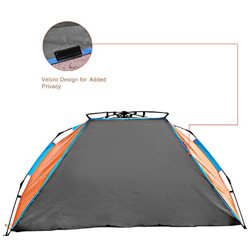 Oileus XLarge 4 Person Beach Tent Sun Shelter Portable Sun Shade