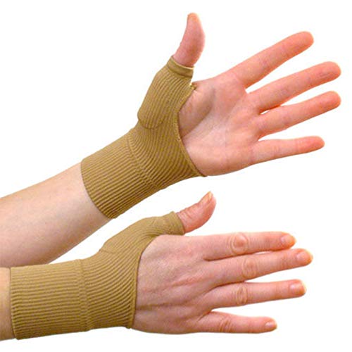 EDTara Arthritis Gloves Medical Wrist Thumbs Hands Splint Support Brace Stabiliser 1 Pair Skin Color