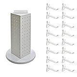 Azar Displays 700220-WHT-2W16 Four-Sided 4”W x