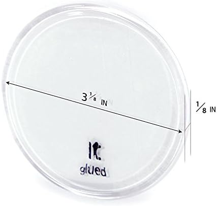 it glued Cell Phone Pads (4 Pack), Sticky Anti-Slip GEL Pads, can Stick to Desk, Glass, Mirrors, Whiteboards, Metal, Kitchen Cabinets or Tile, Car GPS and many more (Clear)