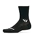 Swiftwick- PERFORMANCE FOUR Trail Running & Cycling Socks for Men and Women (Black, Large)