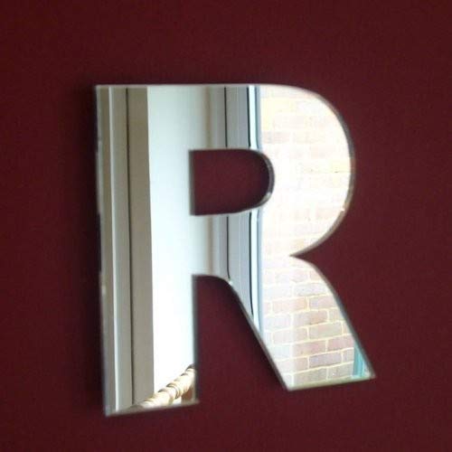 Upper Case Letter R Mirror 35cm