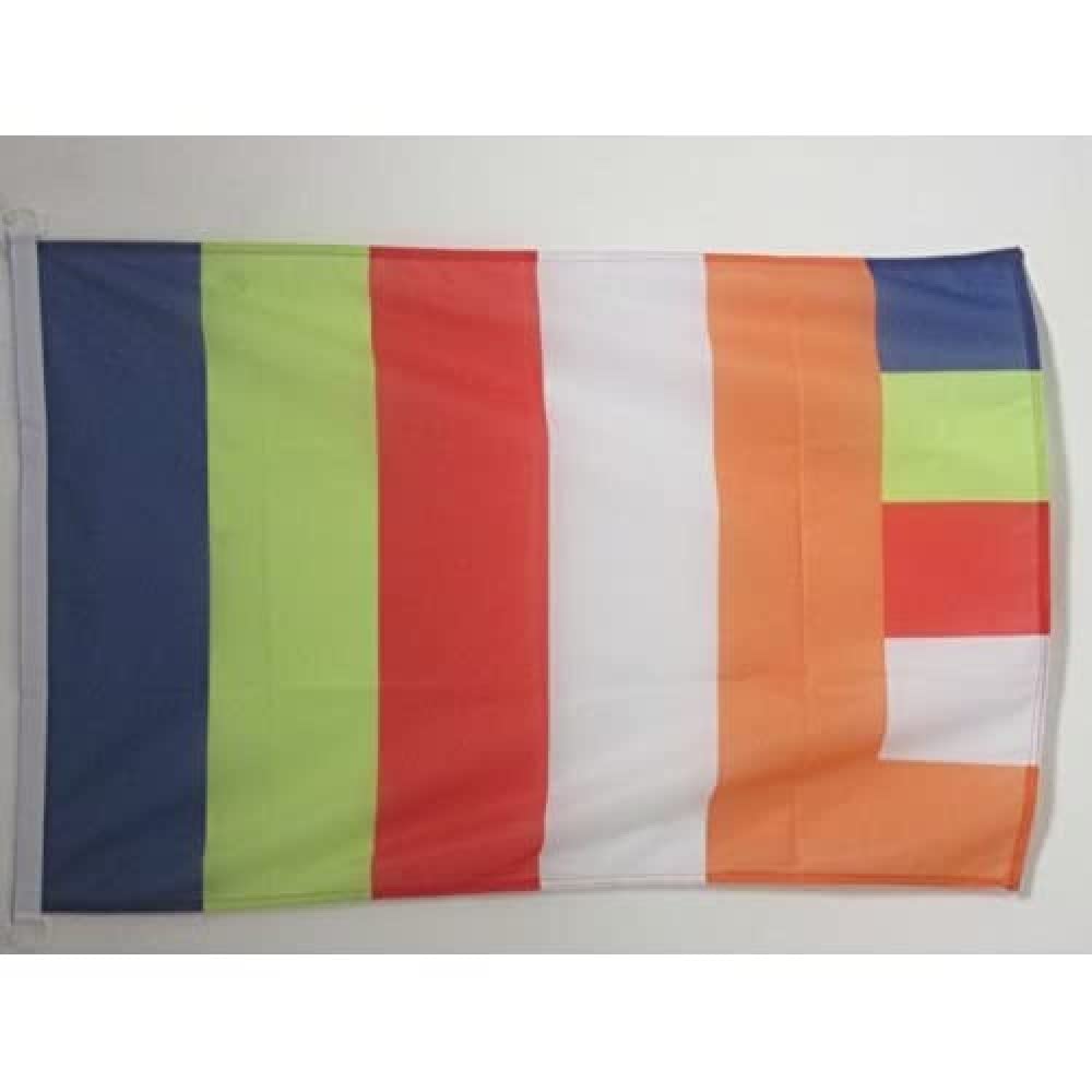 AZ FLAG Buddhist Nautical Flag 18'' x 12'', Buddhism flags 30 x 45 cm, Banner 12x18 in for boat
