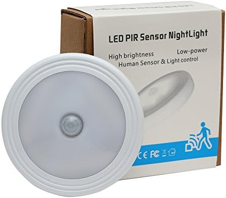 Human Motion Sensor LED Light for Indoor/Outdoor Security Device-White